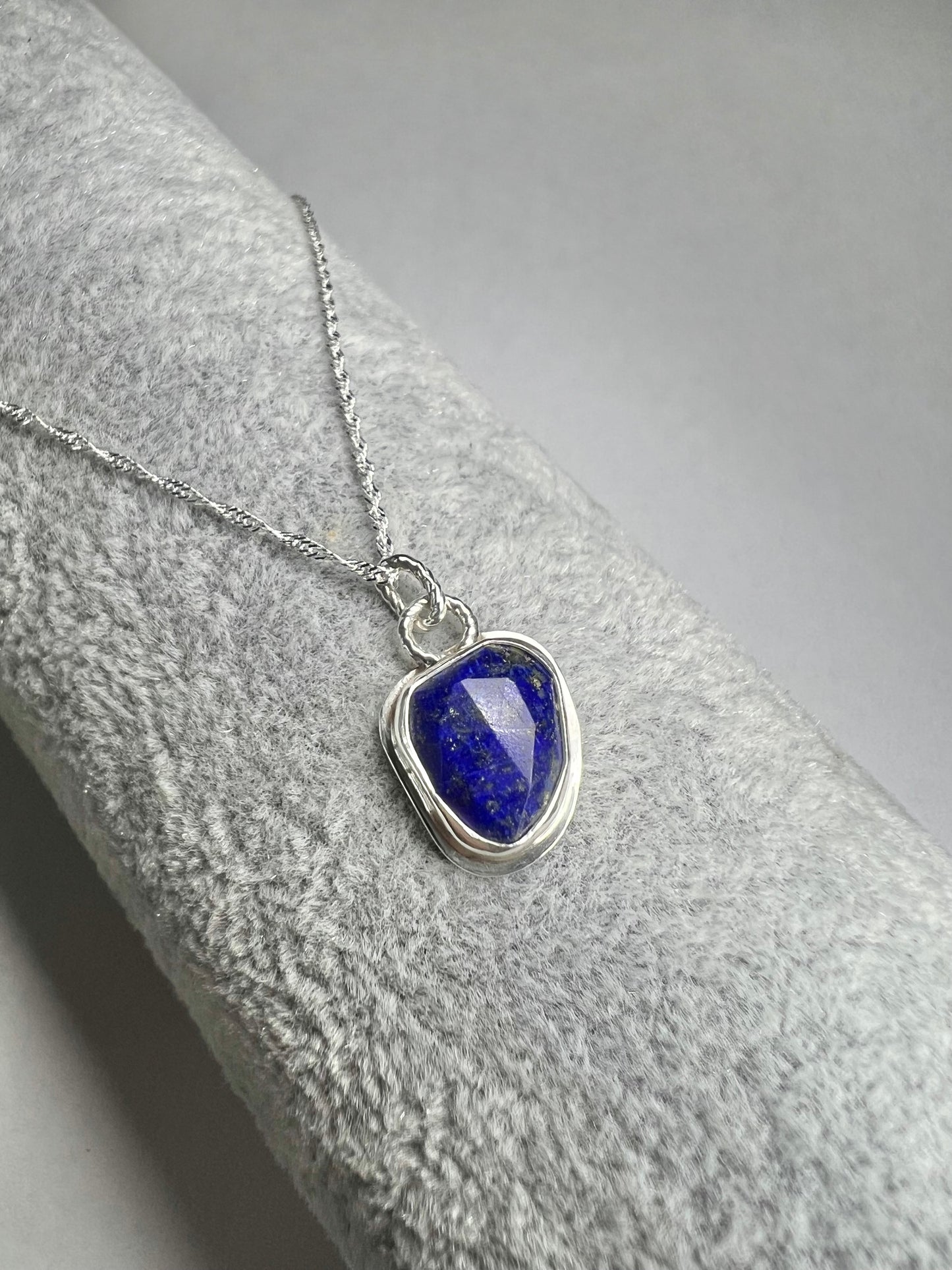 Lapis lazuli gem stone necklace