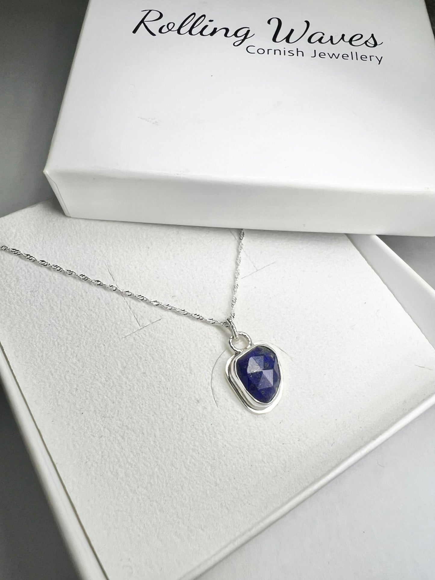 Lapis lazuli gem stone necklace