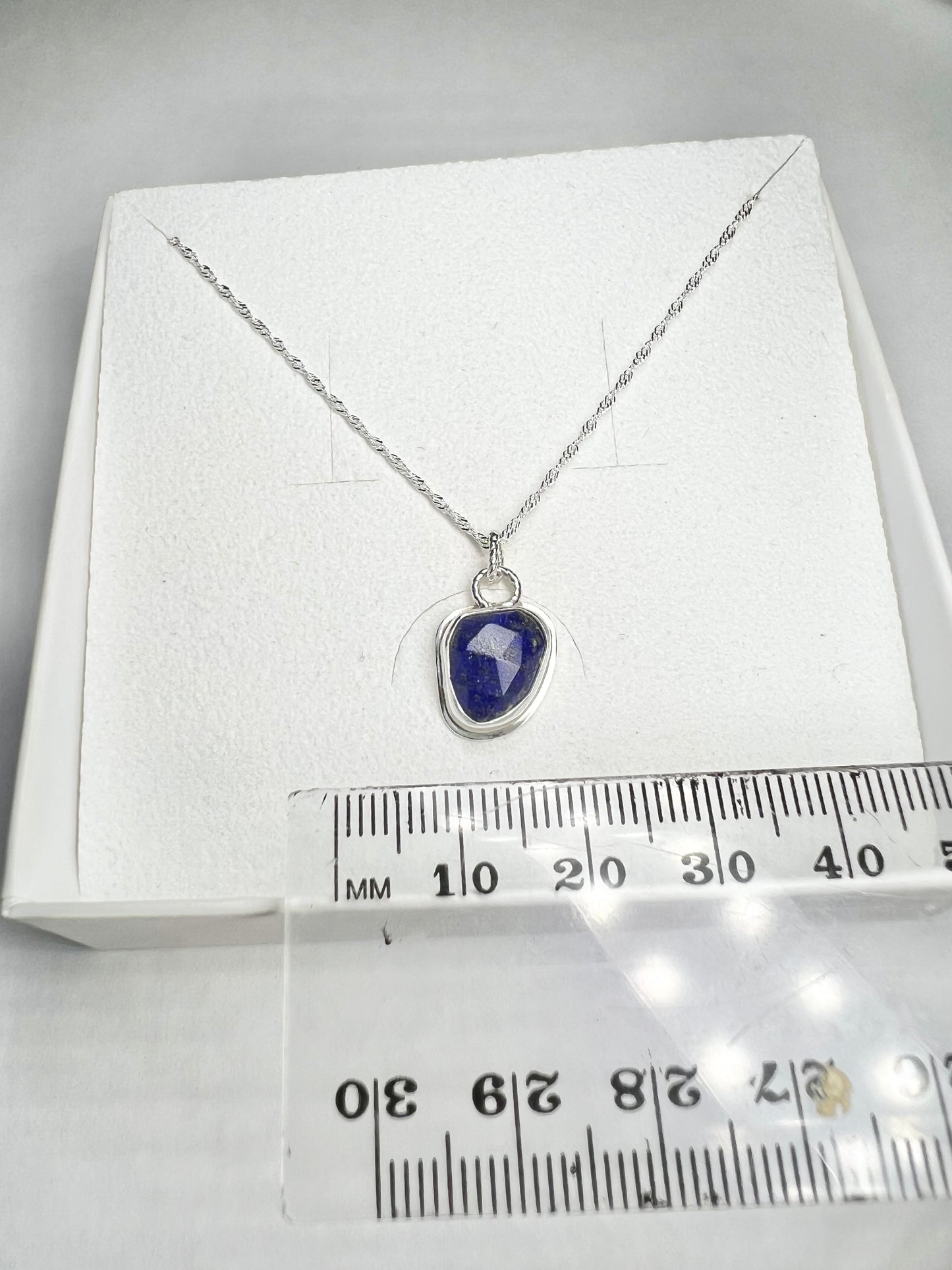 Lapis lazuli gem stone necklace